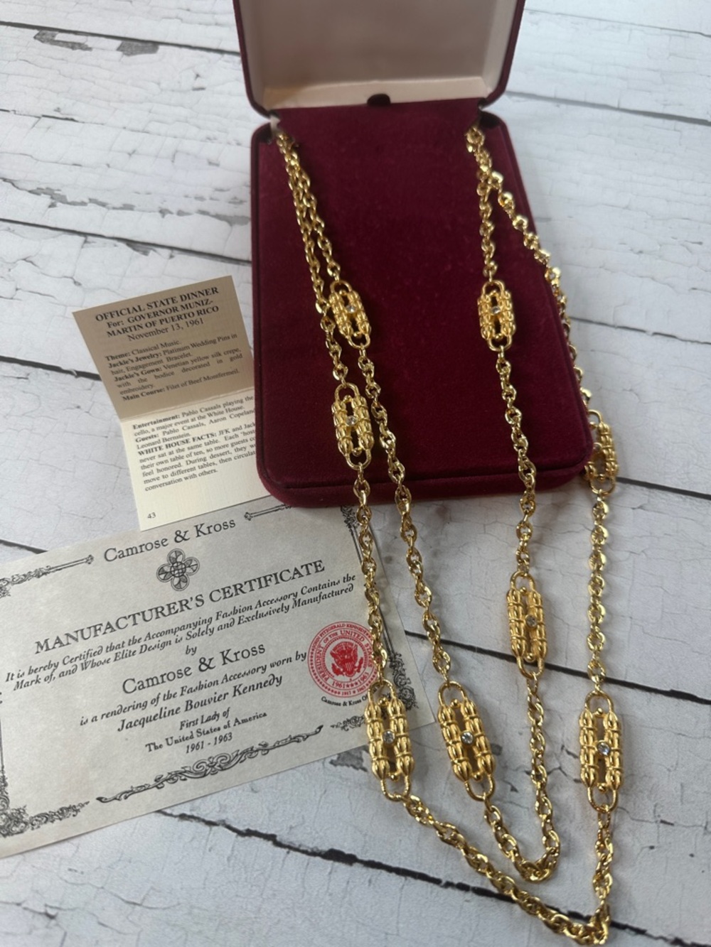 Camrose & Kross Gold-Tone Multi-Strand Decorative Necklace